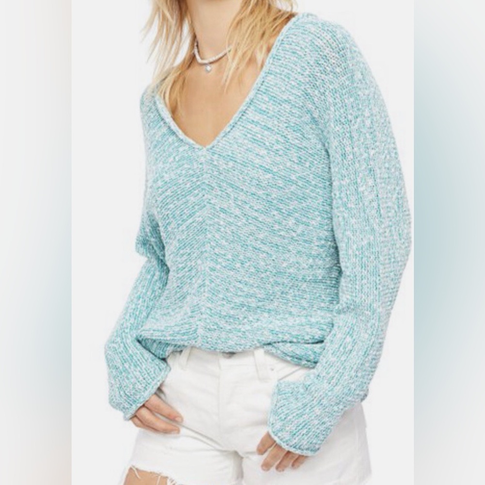 Free People Bright Lights V-Neck. Size L
